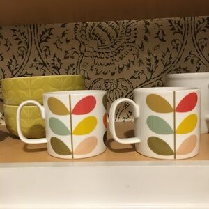 Orla Kiely Large Multi Stem Mugs Set of 2